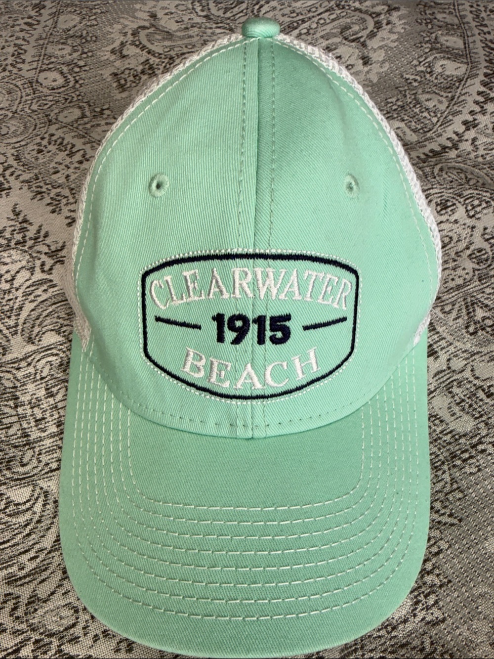 Teal - Clearwater Beach - Snap-back Trucker style hat - One Size